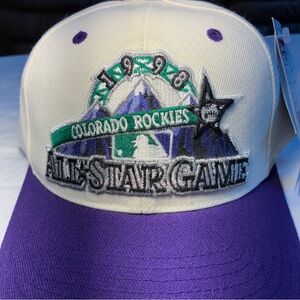 VTG NWT 1998 MLB All-Star Game Sport Specialties Snapback Cap Hat Rockies Denver